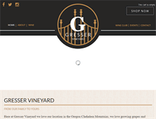 Tablet Screenshot of gresservineyard.com